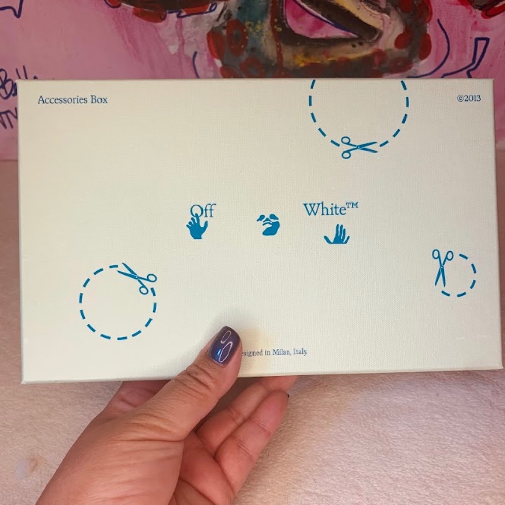 Off-White Leather Card Holder Wallet